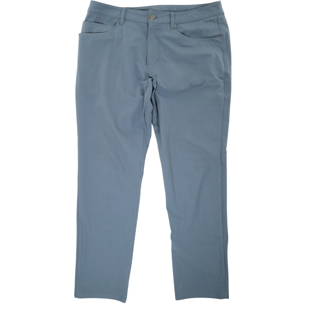 Lululemon ABC Pant Classic Fit 5 Pocket Performance Stretch Iron Blue Men 34x31